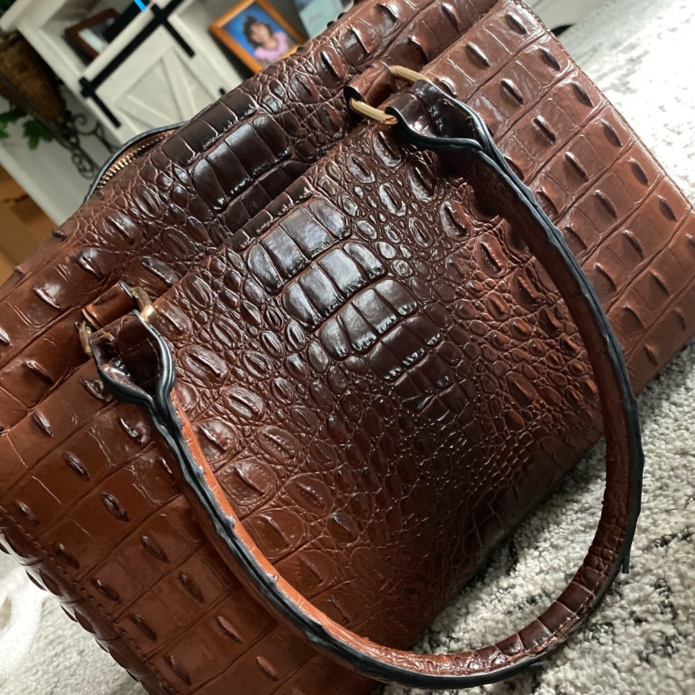 Faux Snake Skin Purse